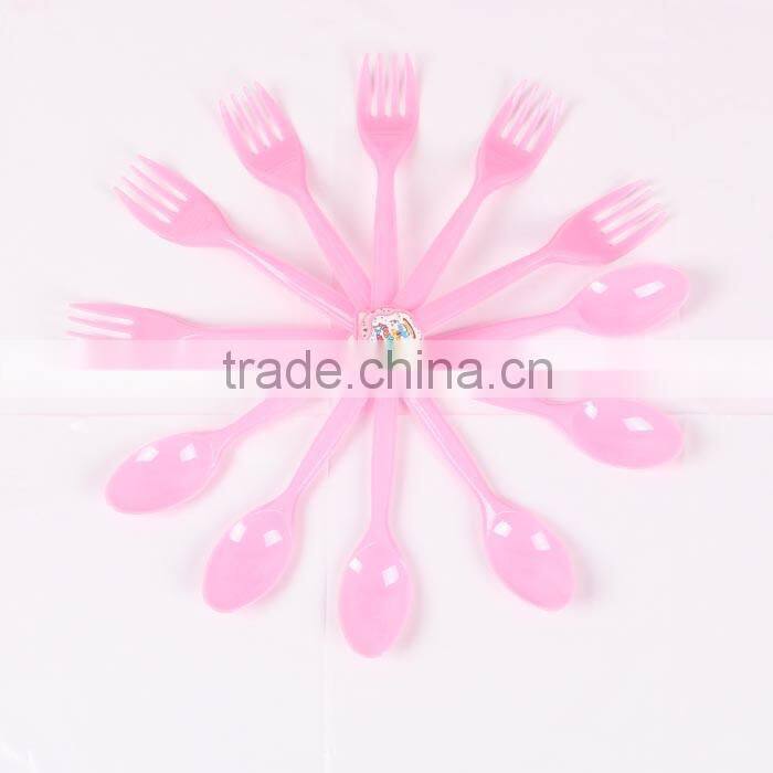 Baby shower pink polka dot party paper tableware
