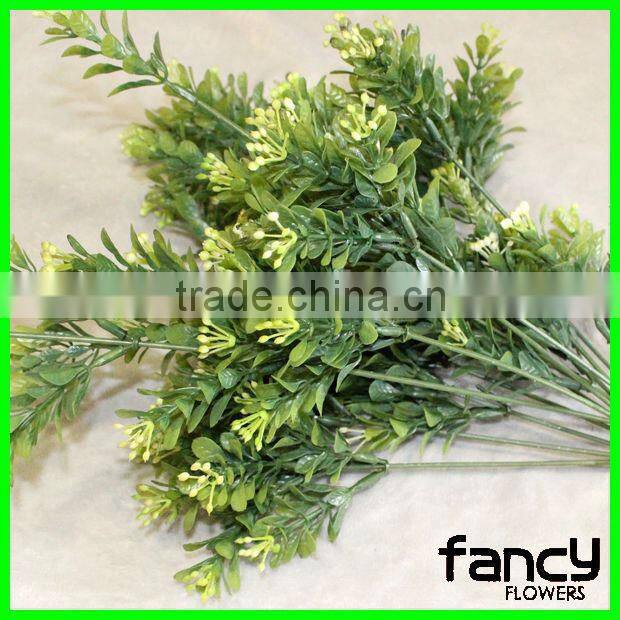 14 heads green fake plastic decoration artificial grass