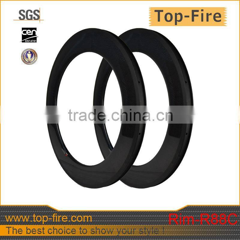 Hot! 2014 the newestsuperior quality 700C 88mm light weight road clincher rims, light road rims , new style rims for sales