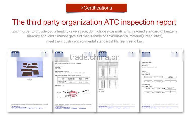 China OEM service car gate slot mat for Honda Crosstour 2014 8pcs/set