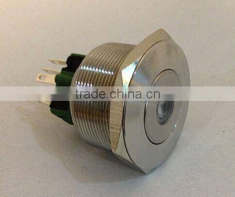 Vandalproof Latching Dot LED Push Button Switch L30(Dia.30mm) Stainless Steel
