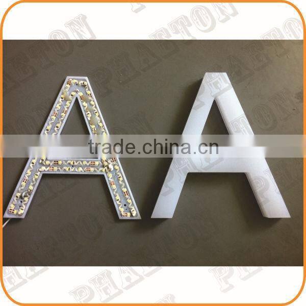 Best sale baking finish facelit led sign board,led glow sign boards
