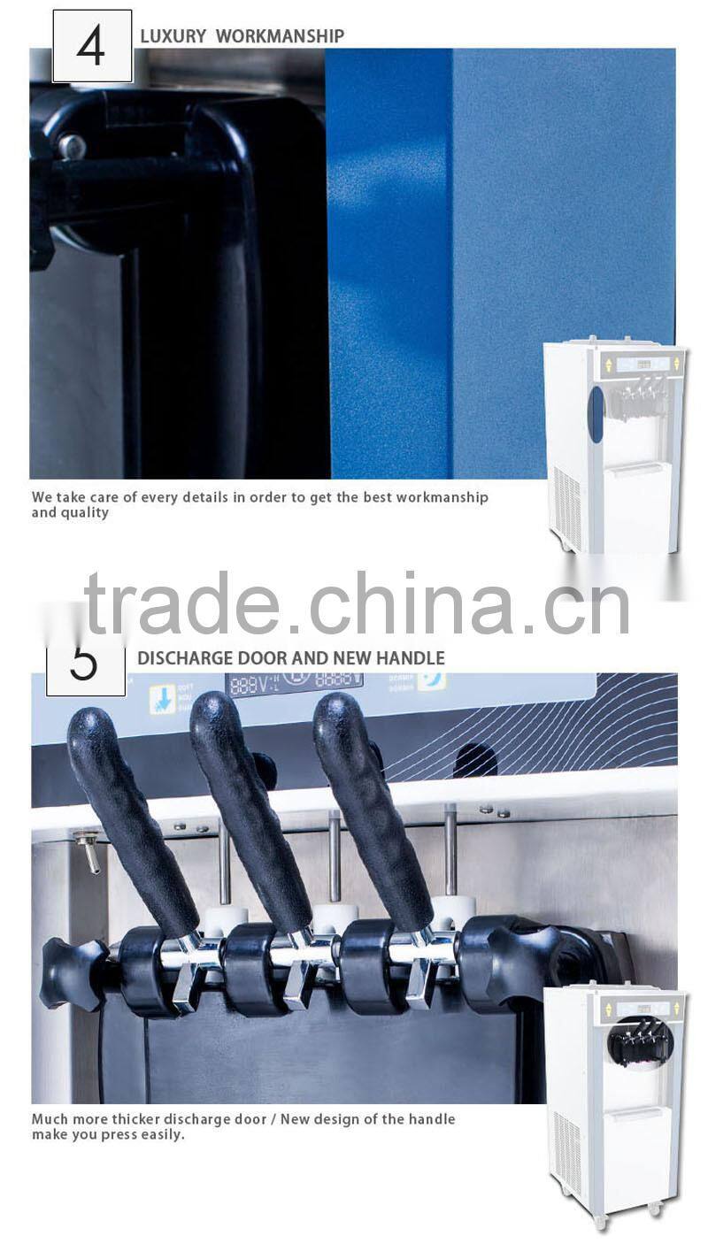 2016 best price pre-cooling soft ice cream cone making machine