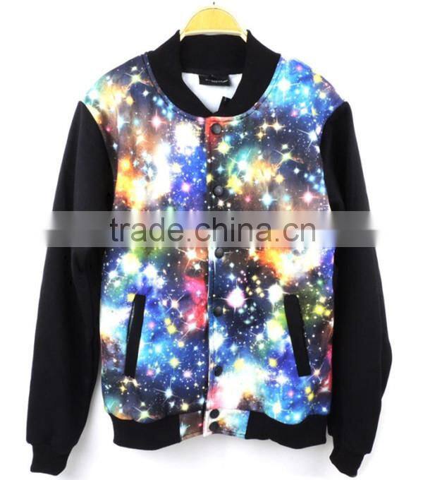 custom sublimated quilted satin jacket for men