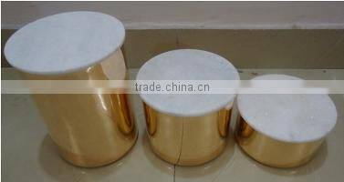 Copper & Brass canisters or Jars with Marble lid