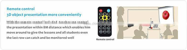 Education visualizer remote control support A4 document camera
