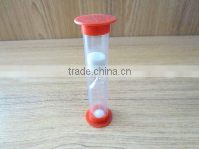 mini plastic sandglass/hourglass/3 minites sand timer