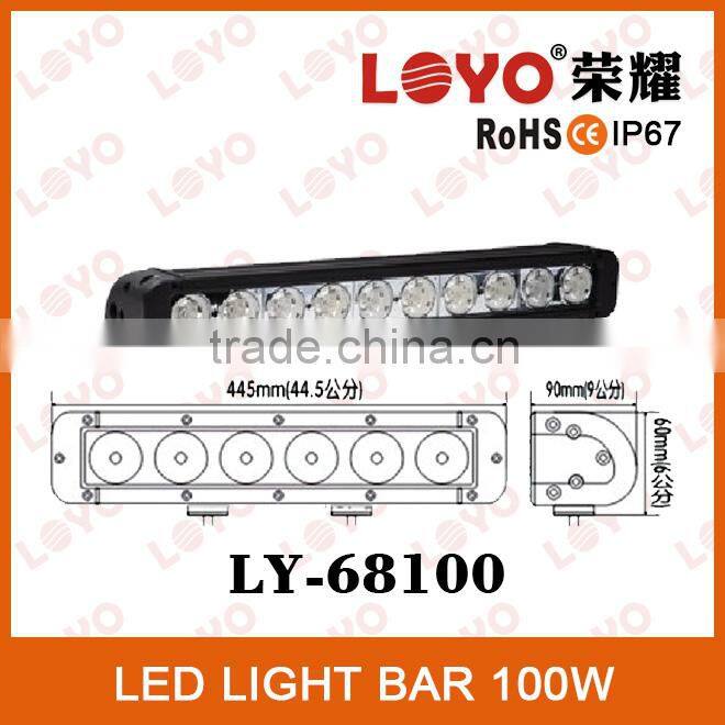 100W led light bar for atv,suv,trucks offroad driving light, 12V led light bar