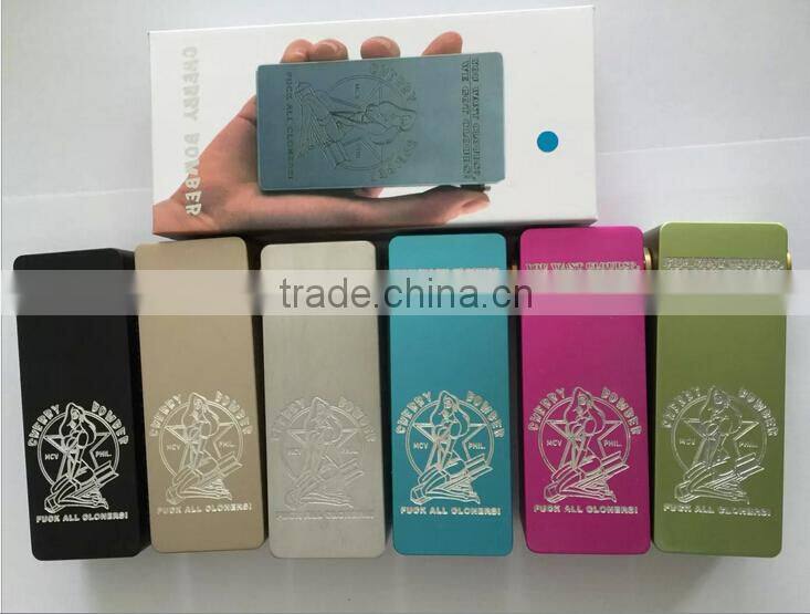 Five colours in stock!!!lcherry bomber mod/cherry bomber box mod/cherry bomber mod