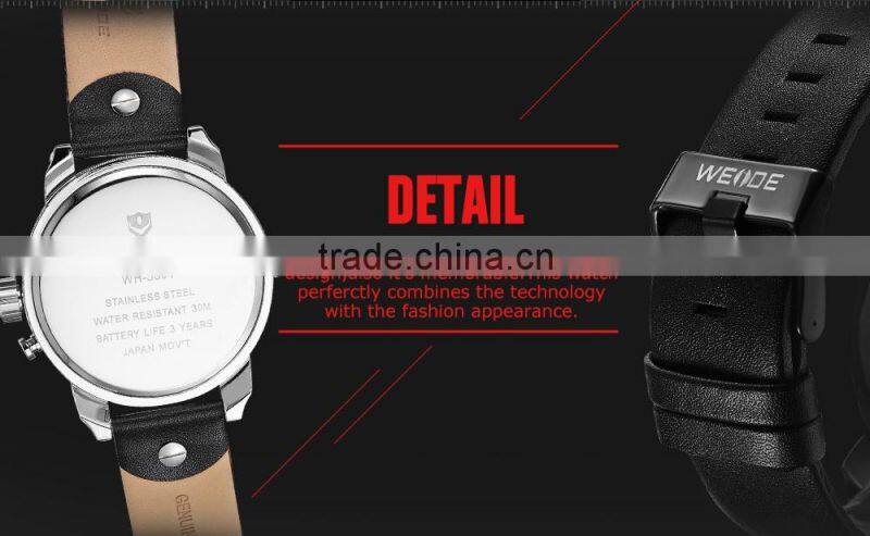 New China brand wrist watches 3 ATM water resistant luxury man Weide automatic watch 2016