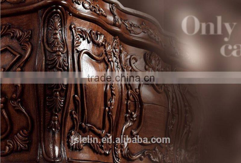 High end classical floor standing solidwood bathroom vanity design wash basin vanities LM-888015