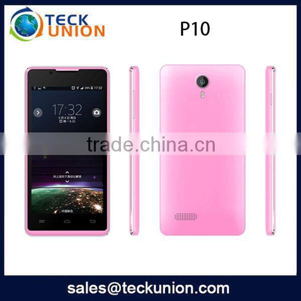 P10 4.5inch IPS touch screen andriod 4.4 GSM+WCDMA GPS low price 3G smart mobile phone