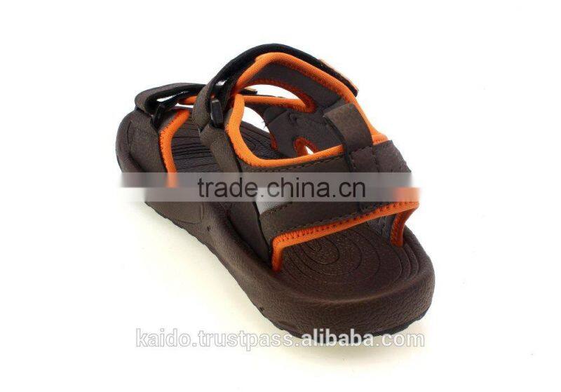 Youngest style flat heel sandal for boy synthetic leather slipper for man