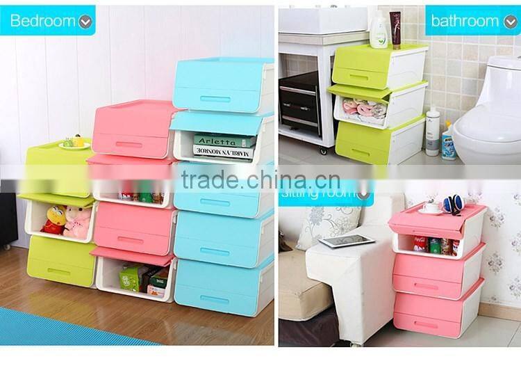 Multipurpose superposable colorful storage box