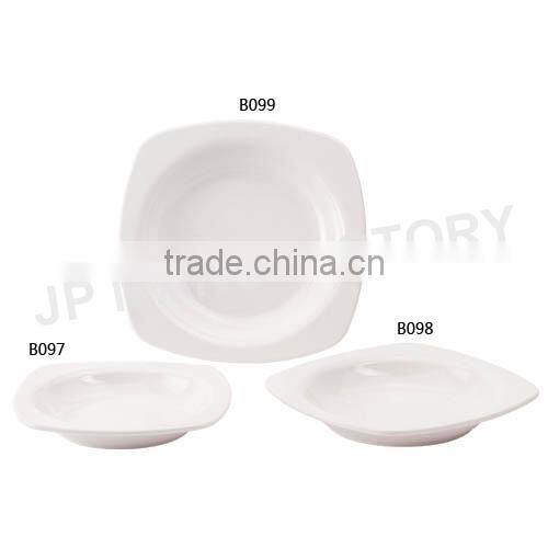 Round White Melamine flat plate A5 material B128