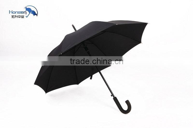 waterproof fabric metal umbrella frame straight umbrella semi-automatic umbrellas wholesale
