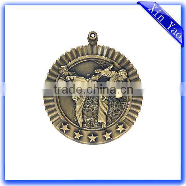 Promotion zinc alloy engraved sport custom design medal
