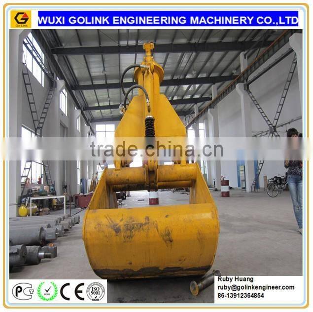 two-jaw hydraulic excavator grab bucket