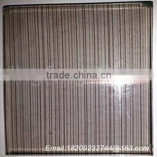 Partition glass with silk cloth laminated in the double glass