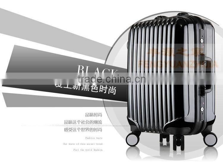 2016 china factory trolley case Fashion abs and pc aluminum frame travel luggage bag/travel trolley/new design travel bags