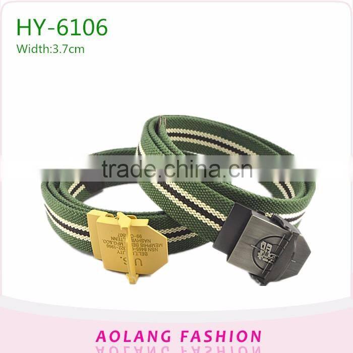 Multicolor Stripe Fashion Polyester Webbing Belt