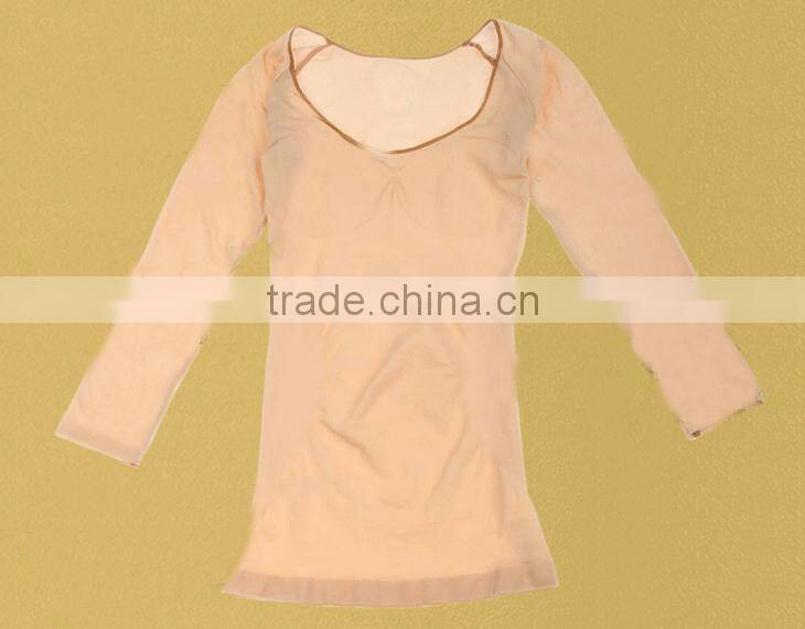 Women body shaper long sleeve t shirt,female slimming product sexy for women NY035
