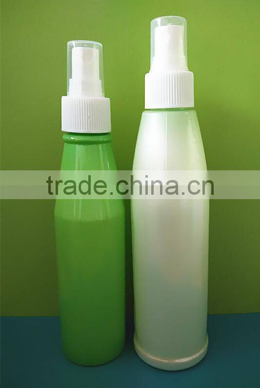 30ml 100ml cylinderical PET plastic bottle with sprayer pump