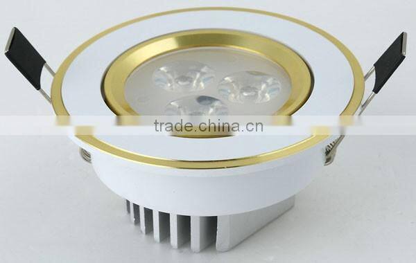 68mm 90mm 108mm 138mm 160mm golden circle led down light housing