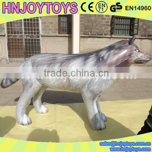 Kids Inflatable Wolf Toy, Life Size Toy Inflatable Wolf