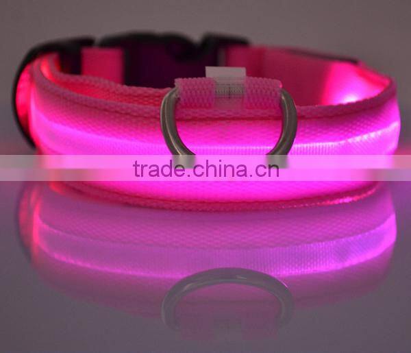 dog products led nylon dog collar, dog collar leather