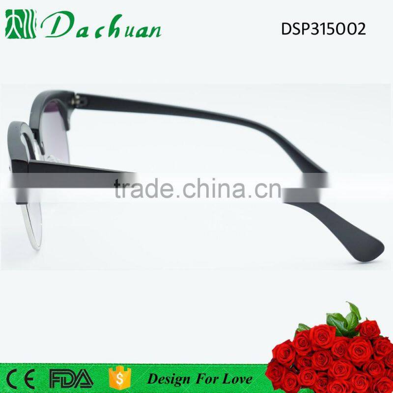 UV400 PC injection metal top grade gradient lens oakey sunglasses