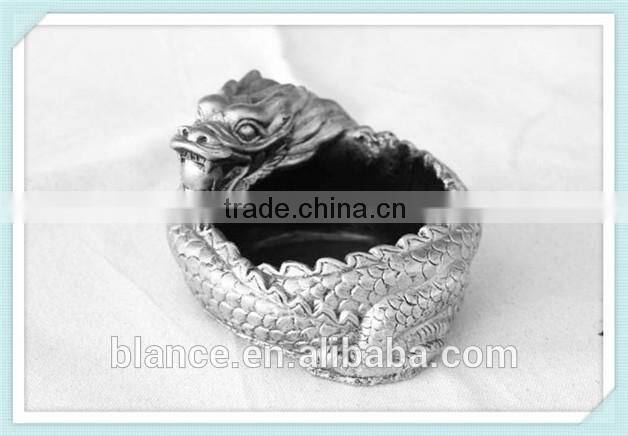 resin golden dragon ashtray ancient dragon statue for ashtray craft