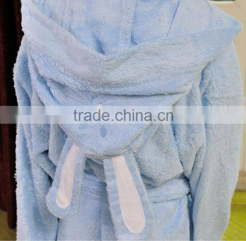 wholesale satin robe 100% bamboo fluffy western bathrobe for kids