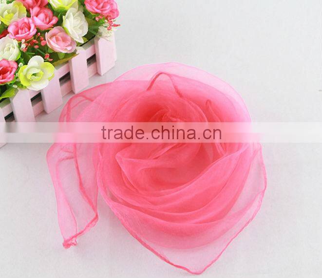 Wholesale fashion office lady chiffon hijabs square scarf