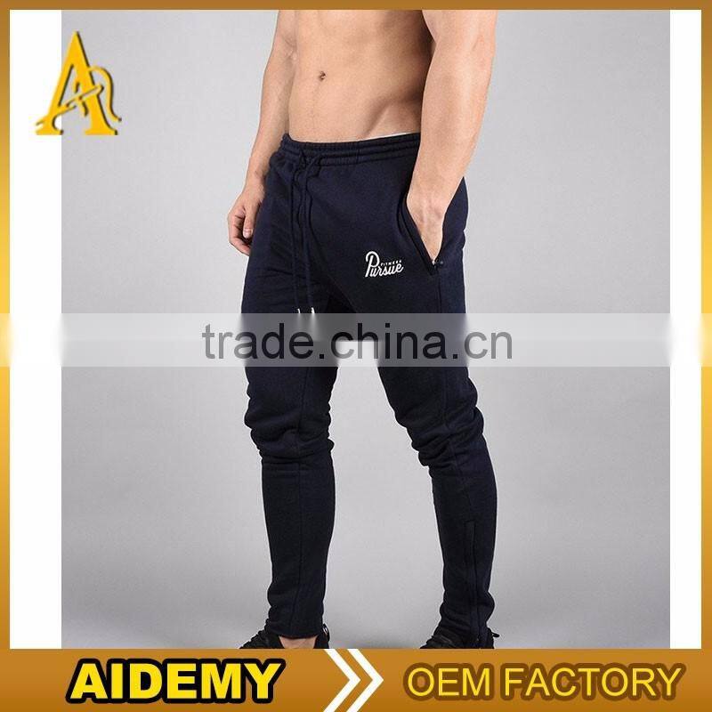 wholesale men's zips leg jogger pants custom joggers for men
