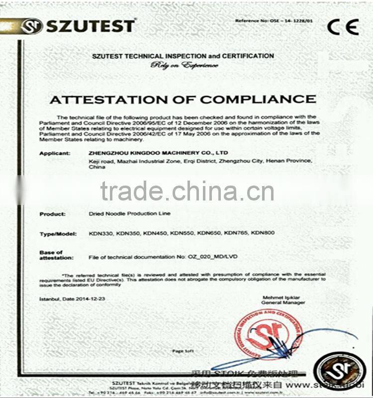 Factory Produced Non-fried Instant Cup Noodle Processing Line