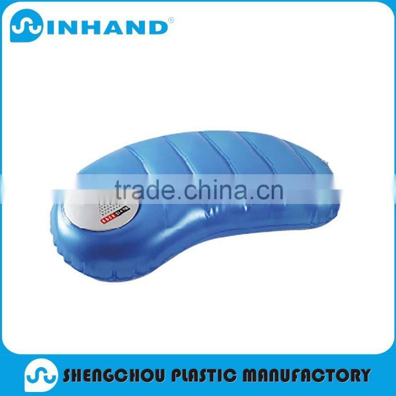 2016 U-shape pvc inflatable blue pillow/emoji pillow/sexy pillows/travel pillow/blue neck memory foam pillow