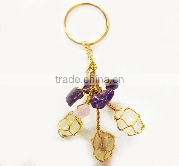 RAC Tumble Golden Keyrings | Wholesale Keyrings From India