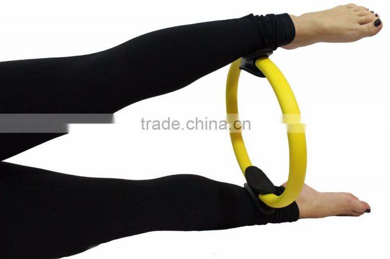 14.5"Pilates Ring Dual Grip Resistance Full Body Toning Ring Circle Strength