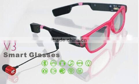 2014 Innovative Smart Glasses with Bluetooth Use When Walking and Driving
