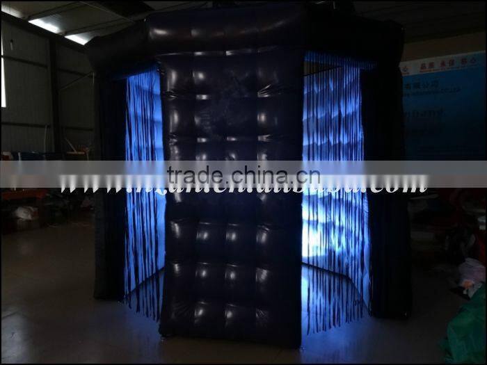 Events Decoration Led Inflatable Photo Booth with Two Door for Sale