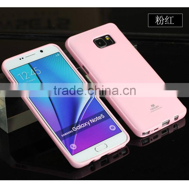 2016 High quality Newsets mercury Soft TPU Cellphone cover case for Samsung note 5 phone case