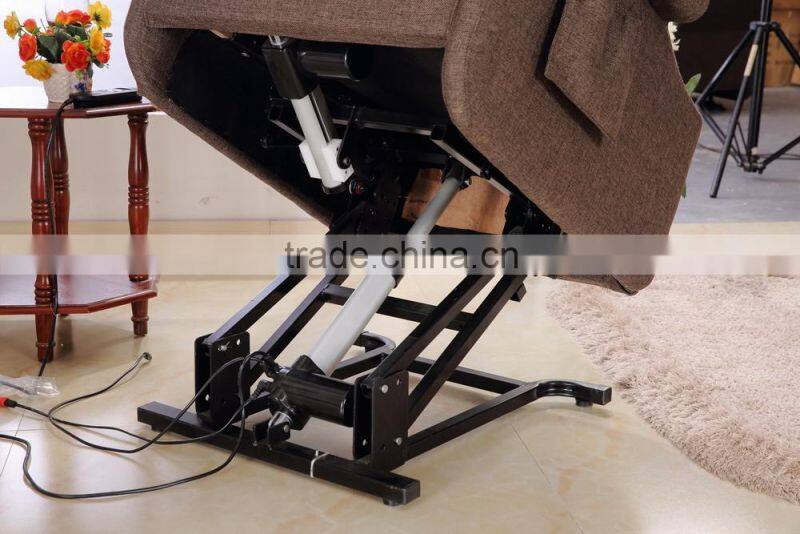 2016 modern and fashion European style fabric power lift chair for disable people