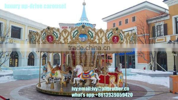 Luxury carousel series entertainment park carnival park carousel for family