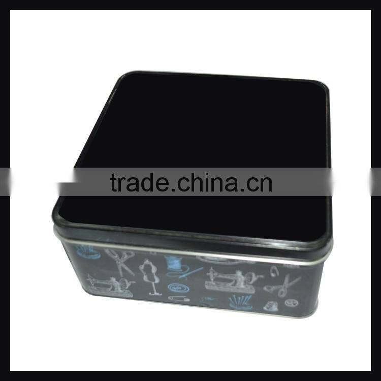 Square Metal Cookie Tin Box For Sweet Gift Tin Box