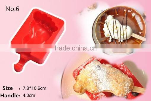 2016 Hot summer gadget silicone Popsicle mold,cute ice cream tools