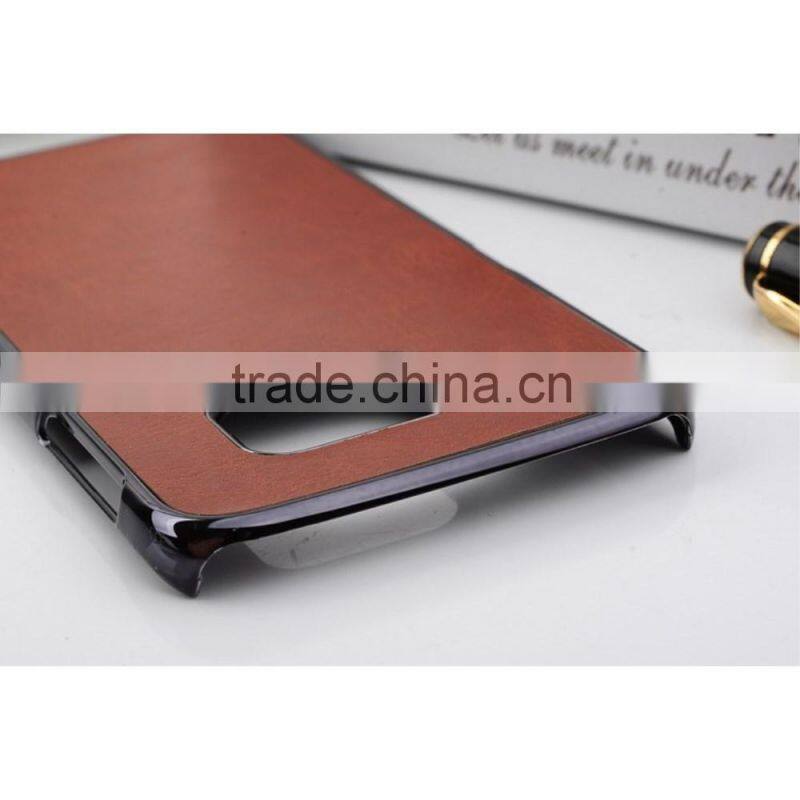 Crazy Horse Leather Coated PC Case for Samsung Galaxy S6 Edge G925