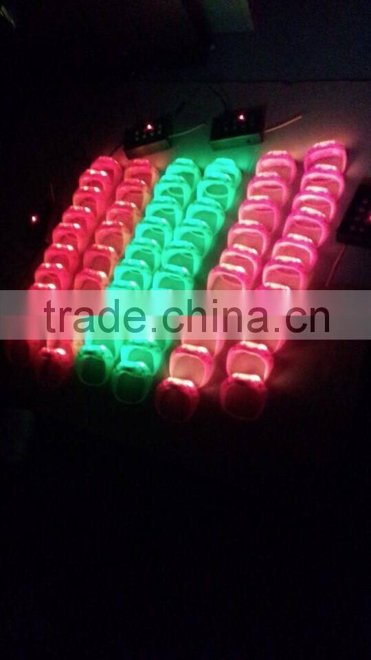 Wholesale Custom Remote Control LED Flashing Bracelet, Silicone LED Light Wristband