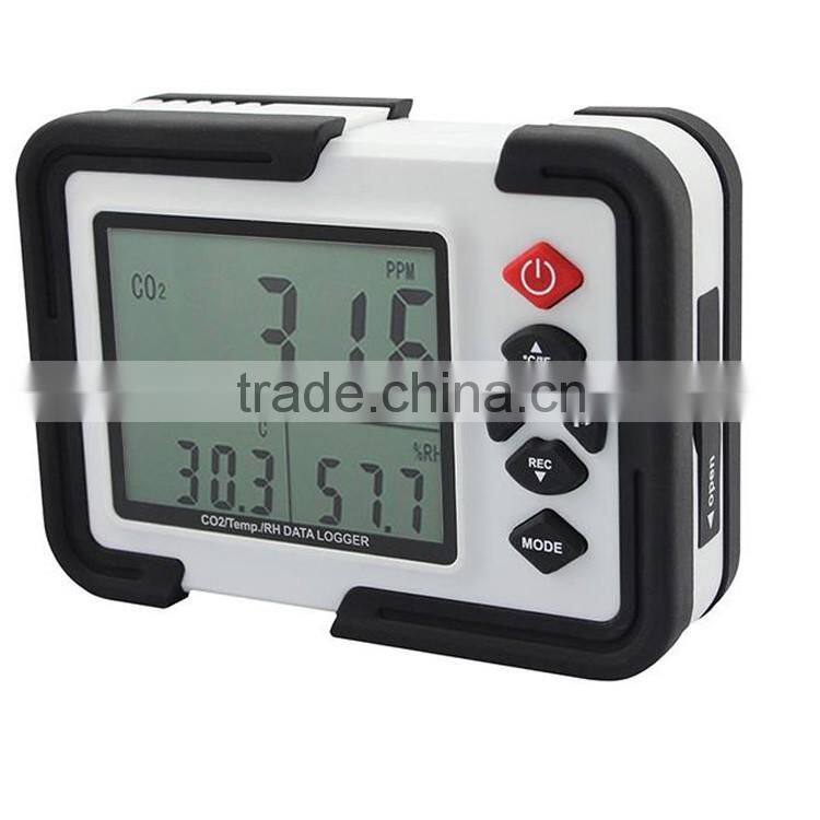 Portable Digital CO2 Meter CO2 Monitor Detector Gas Analyzer 9999ppm CO2 Analyzers Temperature Relative Humidity Test
