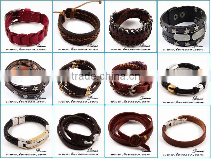 New jewelry fashion leather bracelet infinity love braid bracelet